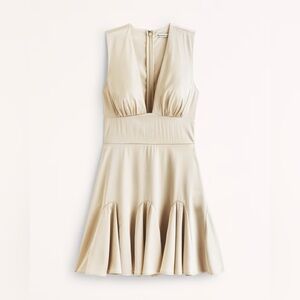 Abercrombie & Fitch Plunge Satin Mini Dress Small